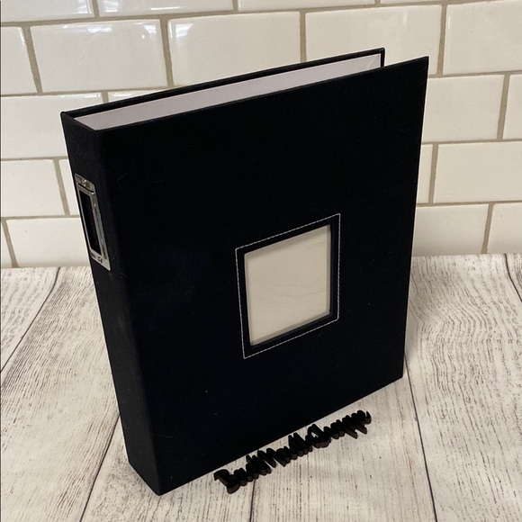 The Paper Studio Black Photo Book Scrapbook Notebook Binder - Picture 1 of 6